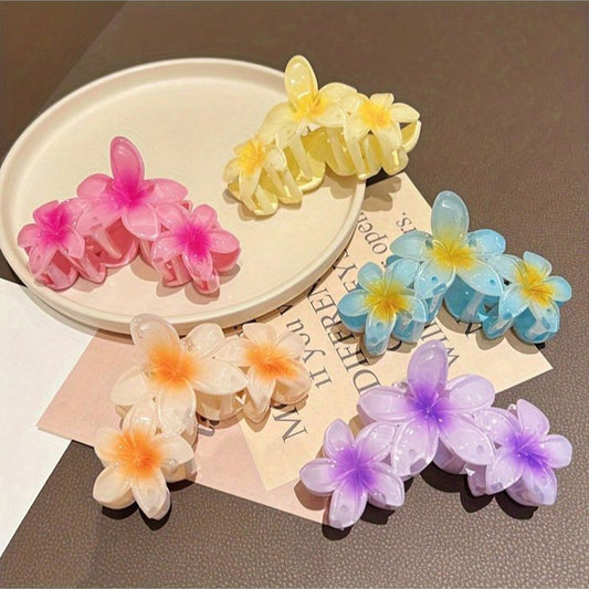 Pince à cheveux Tipanier – Triple fleur élégante